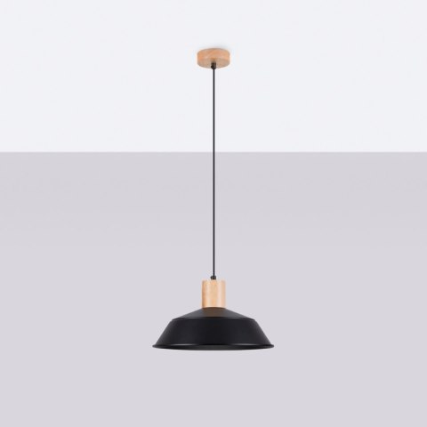 Sollux Lighting Lampa wisząca FANO czarna