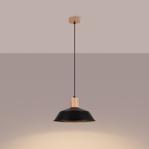 Sollux Lighting Lampa wisząca FANO czarna