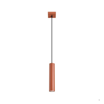 Sollux Lighting Lampa wisząca LAGOS 1 ochra czerwona