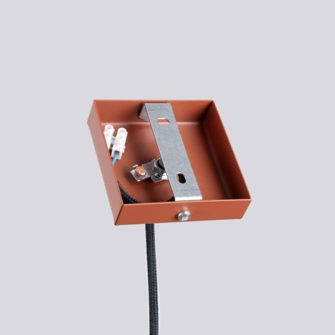 Sollux Lighting Lampa wisząca LAGOS 1 ochra czerwona