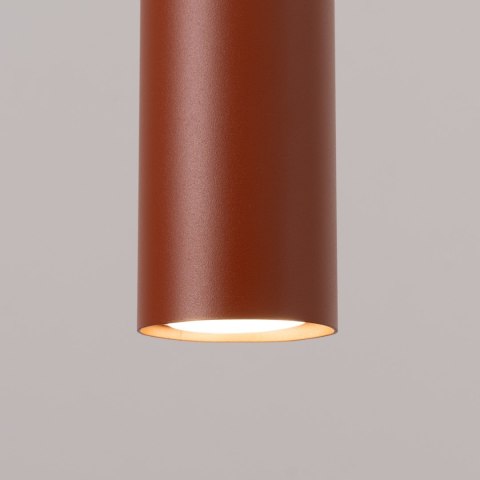 Sollux Lighting Lampa wisząca LAGOS 1 ochra czerwona