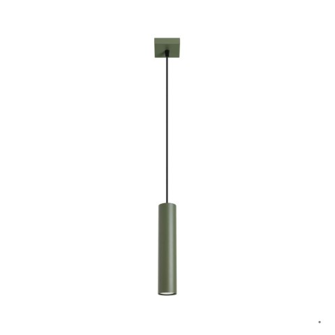Sollux Lighting Lampa wisząca LAGOS 1 zielona oliwka