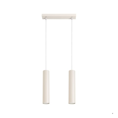Sollux Lighting Lampa wisząca LAGOS 2 beżowa