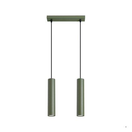 Sollux Lighting Lampa wisząca LAGOS 2 zielona oliwka