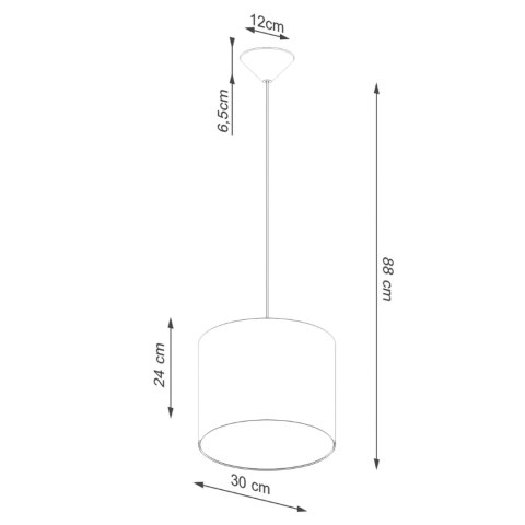 Sollux Lighting Lampa wisząca NOVA 30 czarna