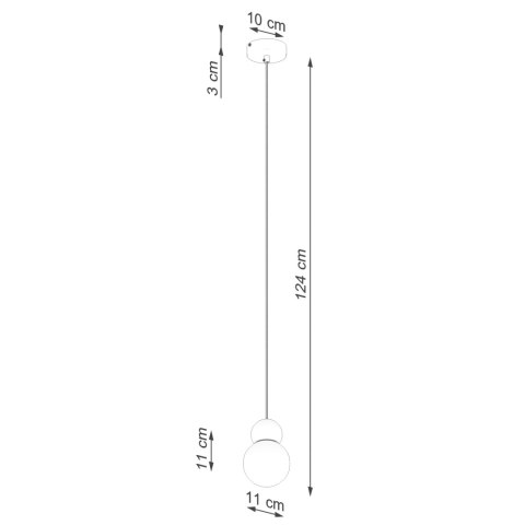 Sollux Lighting Lampa wisząca PEKKA 1 biała/naturalne drewno