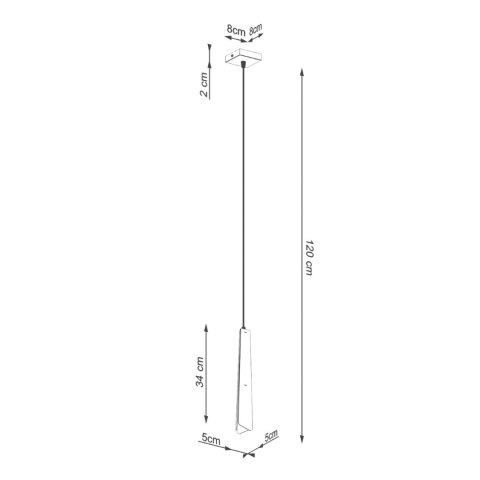 Sollux Lighting Lampa wisząca PRYSM 1 biała