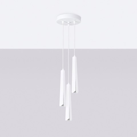 Sollux Lighting Lampa wisząca PRYSM 3P biała