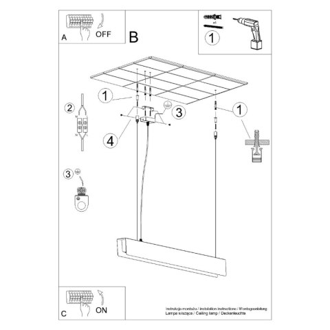 Sollux Lighting Lampa wisząca SPARK złota