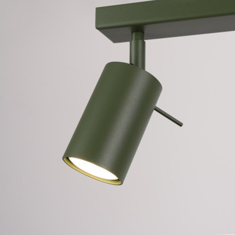 Sollux Lighting Plafon RING 2 zielony oliwkowy