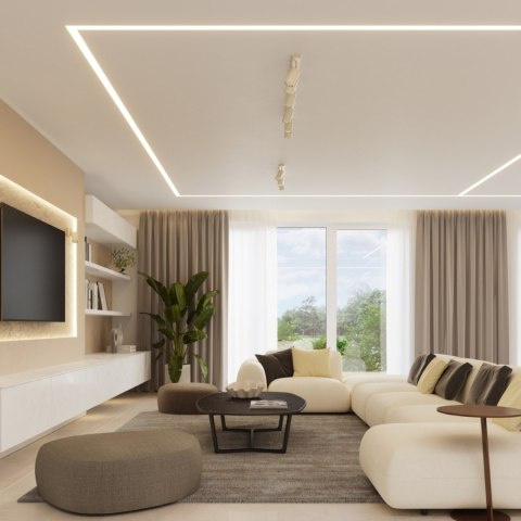 Sollux Lighting Plafon RING 3L beżowy