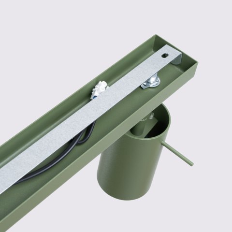 Sollux Lighting Plafon RING 3L zielony oliwkowy