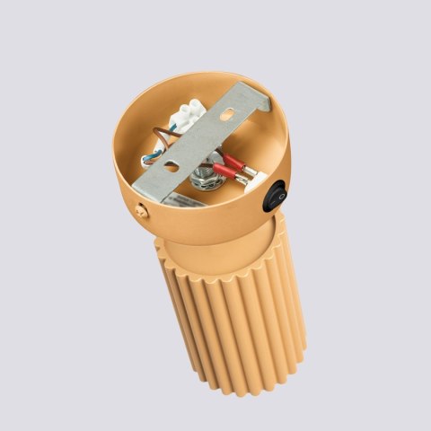 Sollux Lighting Kinkiet KARBON złoty z włącznikiem