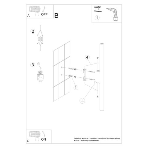 Sollux Lighting Kinkiet PASTELO 2 beżowy