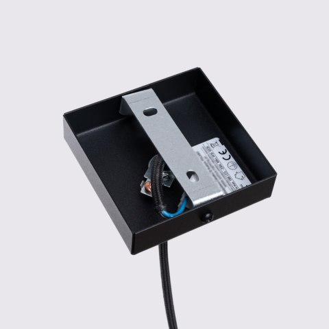 Sollux Lighting Lampa wisząca KARBON 1 czarny