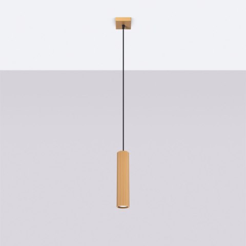 Sollux Lighting Lampa wisząca KARBON 1 złoty