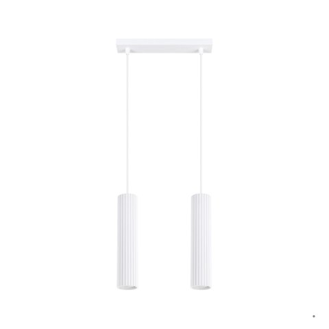 Sollux Lighting Lampa wisząca KARBON 2 biały