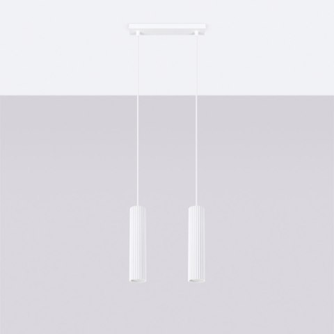 Sollux Lighting Lampa wisząca KARBON 2 biały