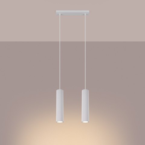 Sollux Lighting Lampa wisząca KARBON 2 biały