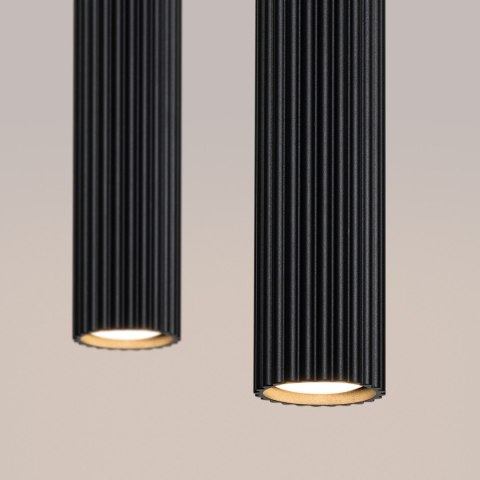 Sollux Lighting Lampa wisząca KARBON 2 czarny