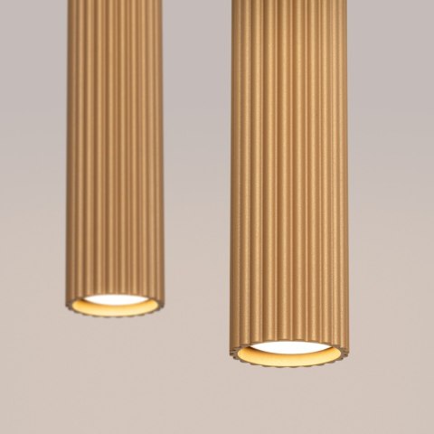Sollux Lighting Lampa wisząca KARBON 2 złoty