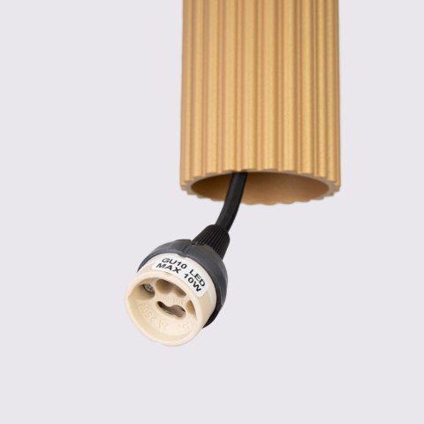 Sollux Lighting Lampa wisząca KARBON 2 złoty