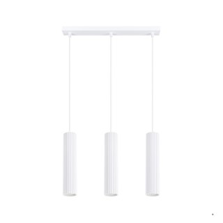 Sollux Lighting Lampa wisząca KARBON 3L biały