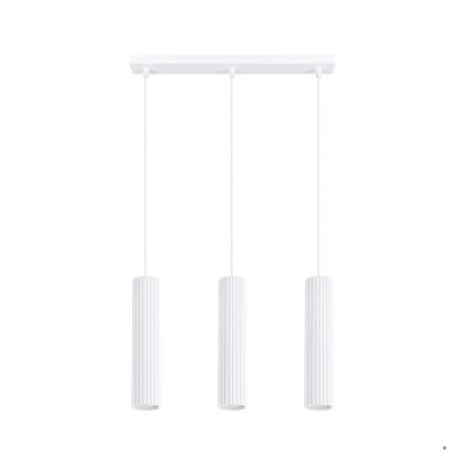 Sollux Lighting Lampa wisząca KARBON 3L biały