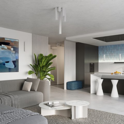 Sollux Lighting Lampa wisząca KARBON 3L biały
