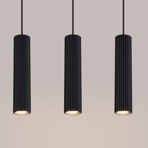 Sollux Lighting Lampa wisząca KARBON 3L czarny