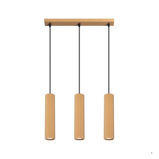 Sollux Lighting Lampa wisząca KARBON 3L złoty