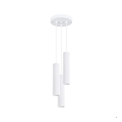 Sollux Lighting Lampa wisząca KARBON 3P biały