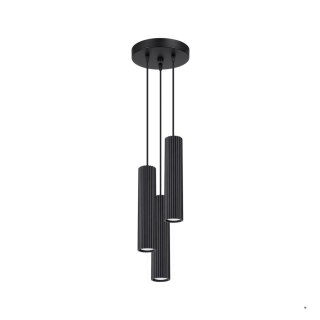 Sollux Lighting Lampa wisząca KARBON 3P czarny