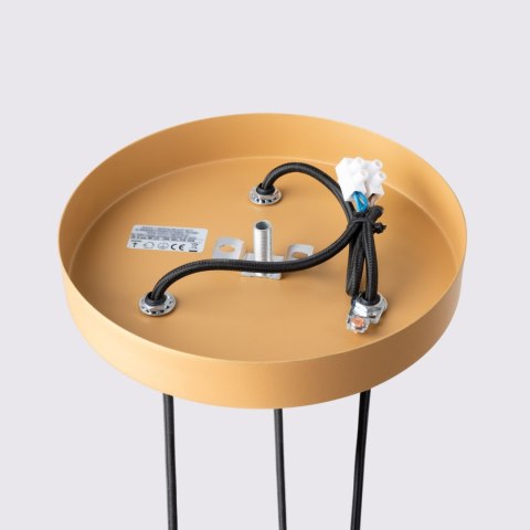 Sollux Lighting Lampa wisząca KARBON 3P złoty