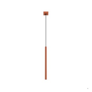 Sollux Lighting Lampa wisząca PASTELO 1 ochra czerwona