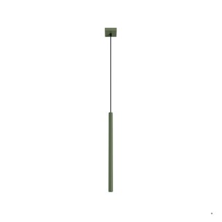 Sollux Lighting Lampa wisząca PASTELO 1 zielona oliwka