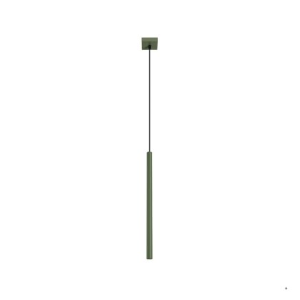 Sollux Lighting Lampa wisząca PASTELO 1 zielona oliwka