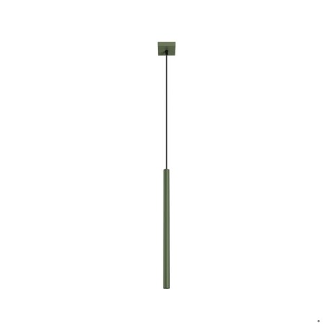 Sollux Lighting Lampa wisząca PASTELO 1 zielona oliwka