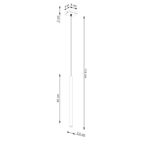 Sollux Lighting Lampa wisząca PASTELO 1 zielona oliwka