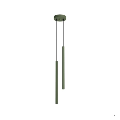 Sollux Lighting Lampa wisząca PASTELO 2 zielona oliwka