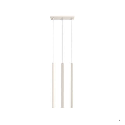 Sollux Lighting Lampa wisząca PASTELO 3 beżowa