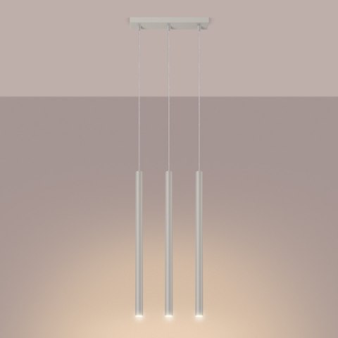 Sollux Lighting Lampa wisząca PASTELO 3 beżowa