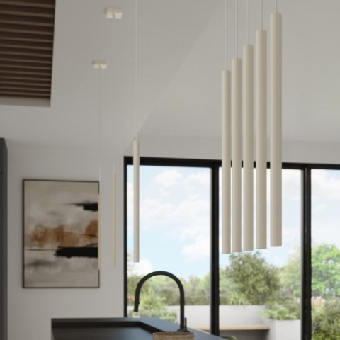 Sollux Lighting Lampa wisząca PASTELO 3 beżowa