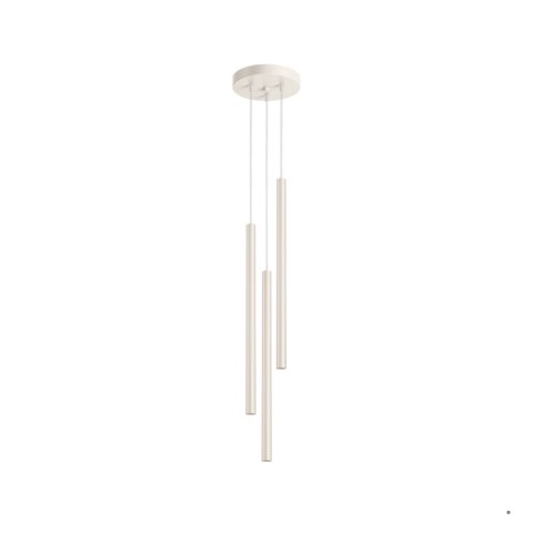 Sollux Lighting Lampa wisząca PASTELO 3P beżowa