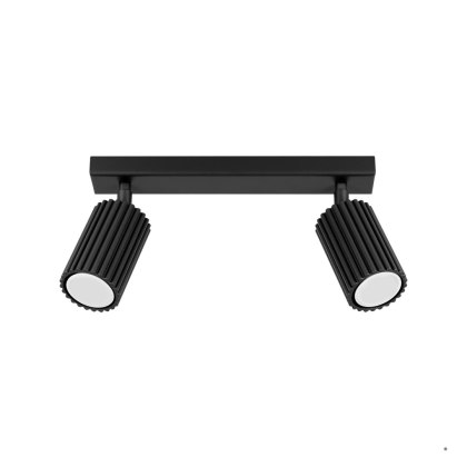 Sollux Lighting Plafon KARBON 2 czarny