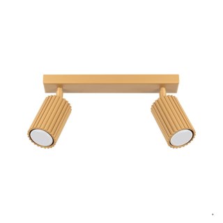 Sollux Lighting Plafon KARBON 2 złoty