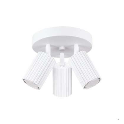 Sollux Lighting Plafon KARBON 3P biały