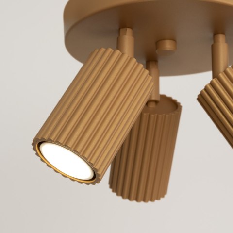 Sollux Lighting Plafon KARBON 3P złoty