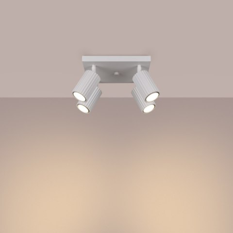 Sollux Lighting Plafon KARBON 4 biały
