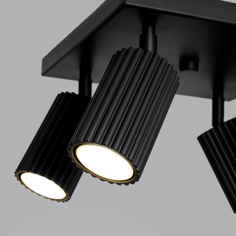 Sollux Lighting Plafon KARBON 4 czarny
